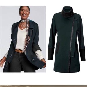 CAbi Renaissance Coat Green Black Women’s Large